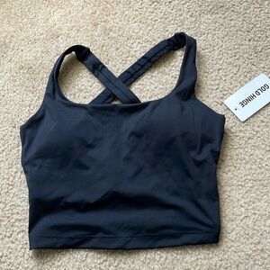 NWT Gold Hinge Black Top Size Small